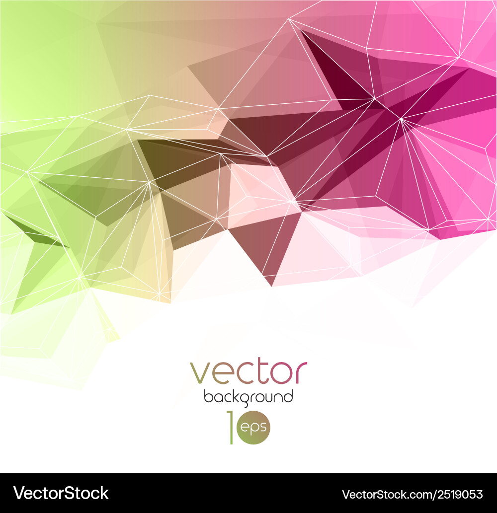 Abstract geometric background with triangle vector image