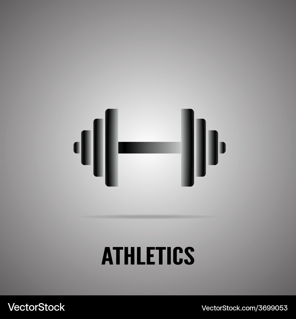 Barbell - icon Royalty Free Vector Image - VectorStock