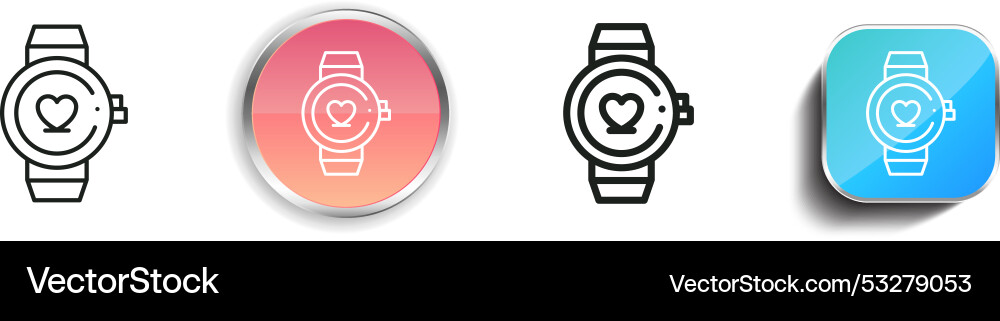 Device icon thin linear regular and button style vector image
