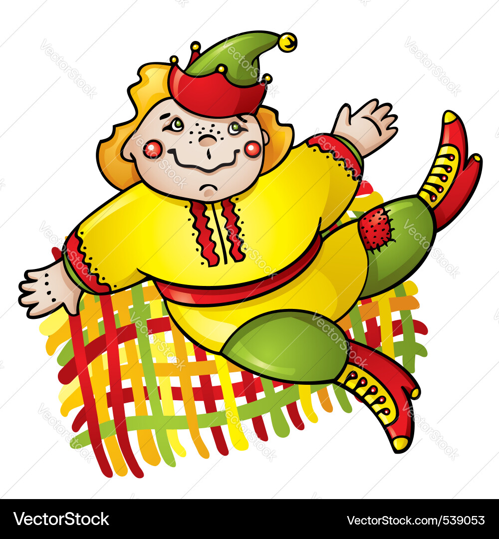 Minstrel Show Character Vector Image
