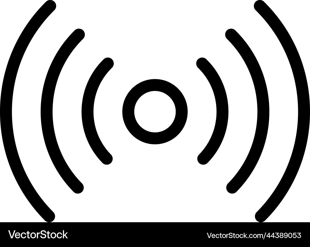 Near field communication nfc black icon – Royalty-Free Vector | VectorStock, image size:1000x798