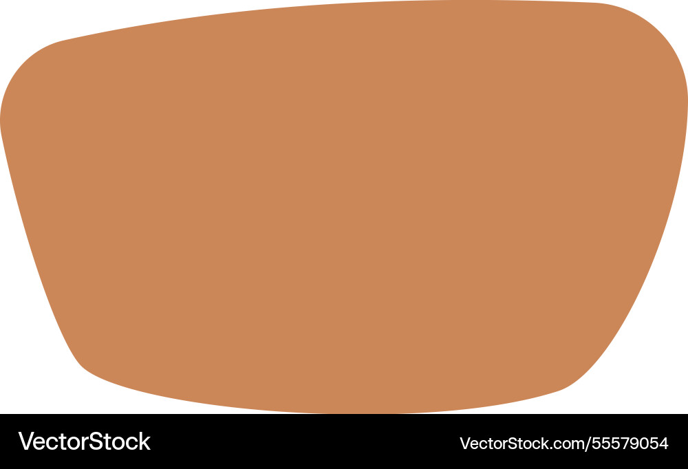 Abstract orange blob shape icon Vector Image