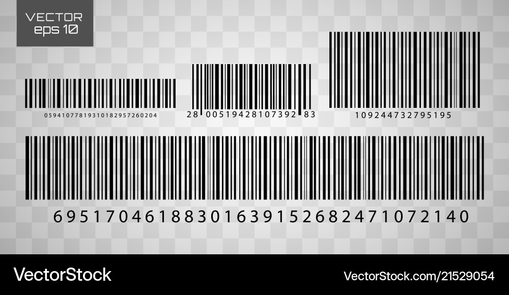 Bar code icon Bar code icon Vector Image
