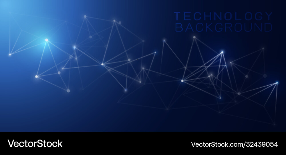 Modern Data Network Background vector image