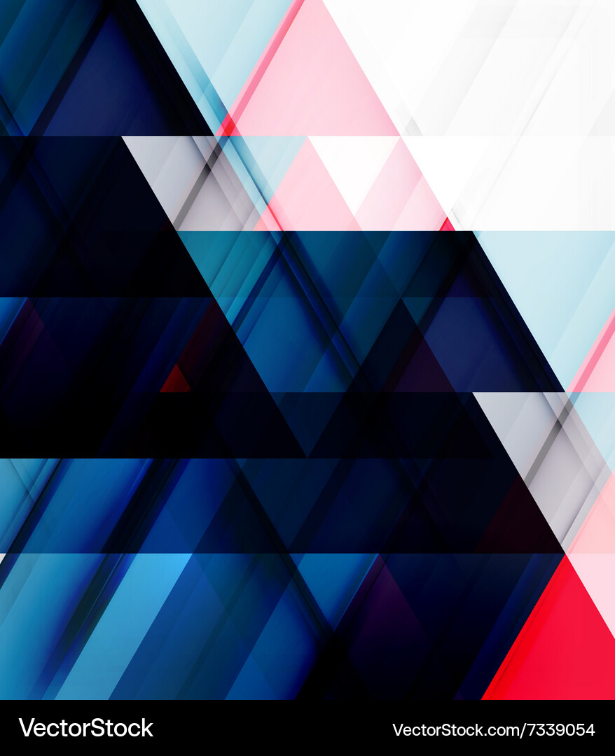 Overlapping Triangles - Modern Abstract Vector Image