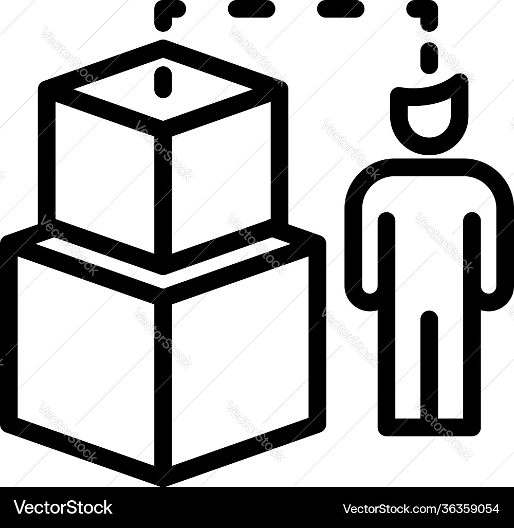 Test interaction icon outline style Test interaction icon outline style vector image