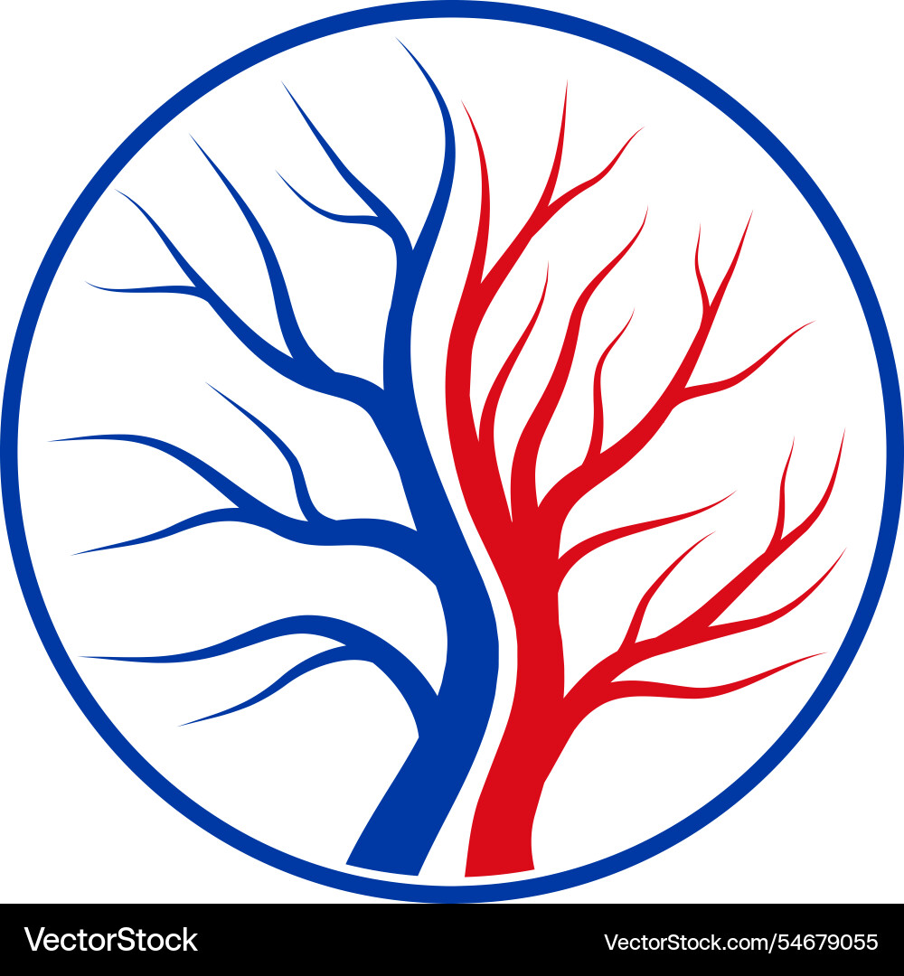 Circulatory system in the form of a tree Vector Image