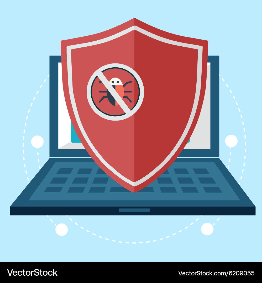Computer data protection and secure concept Vector Image