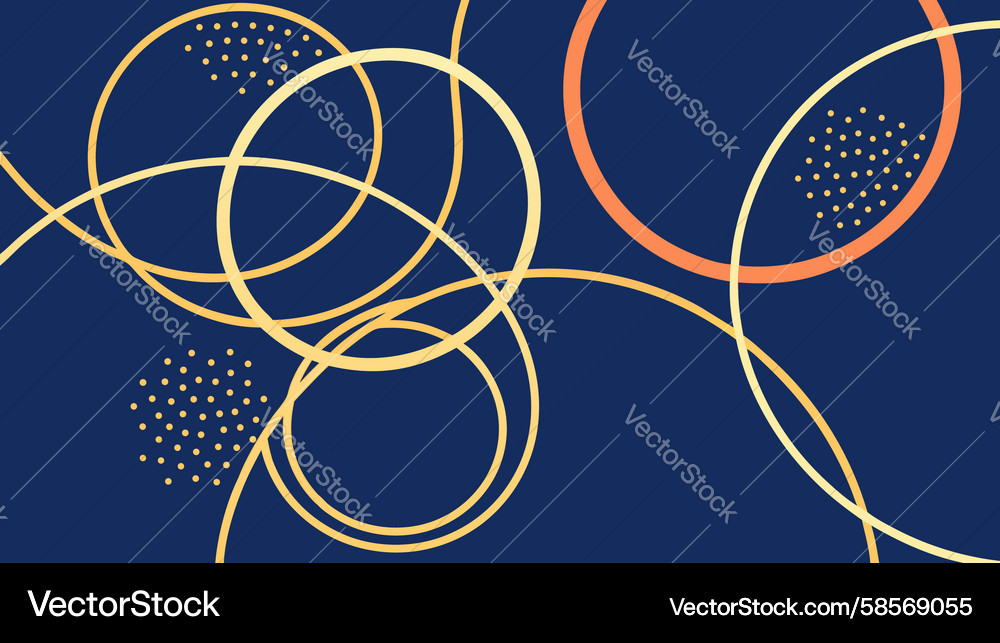Dynamic Overlapping Circles Background Vector Image
