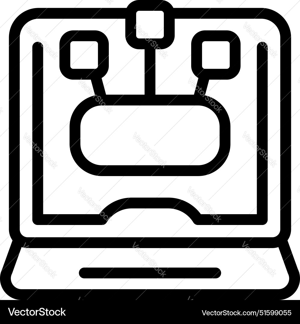 Laptop showing artificial intelligence algorithm Laptop showing artificial intelligence algorithm vector image
