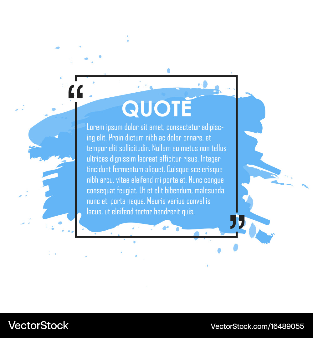 Quote text bubble commas note message and comment vector image