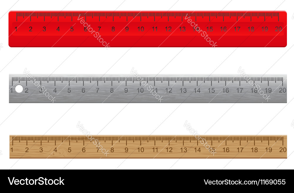 Rulers Royalty Free Vector Image - VectorStock