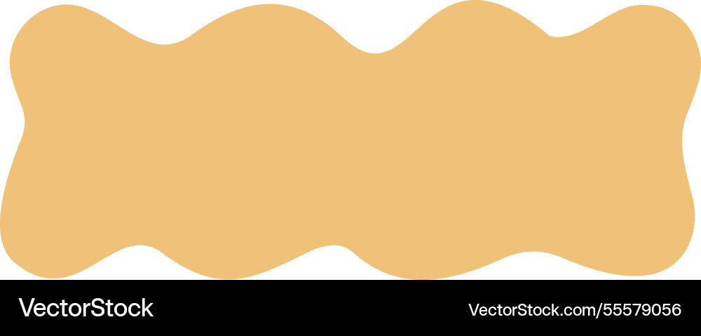 Abstract yellow zigzag blob shape icon Vector Image