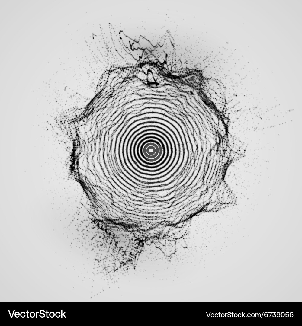 Dynamic Particle Array vector image