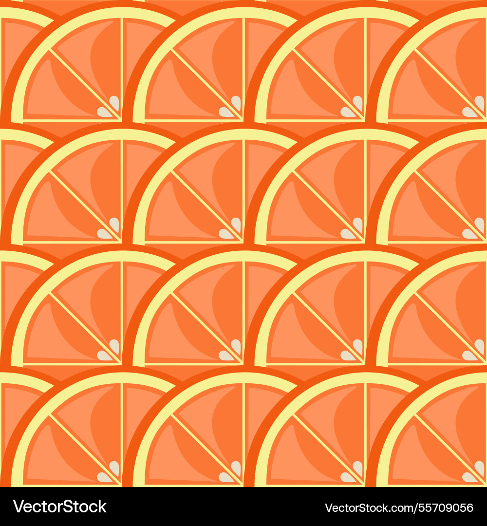 Grapefruit slices pattern Vector Image