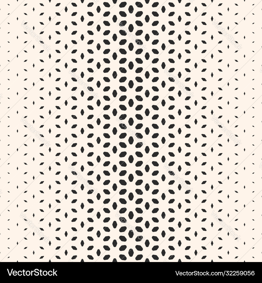 Halftone texture monochrome seamless pattern Halftone texture monochrome seamless pattern vector image