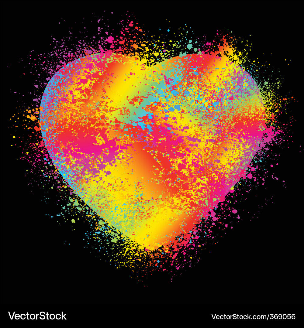 Heart design element vector image