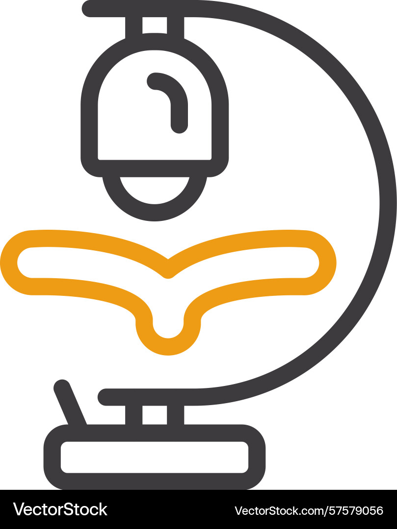 Reading lamp two color icon Vector Image