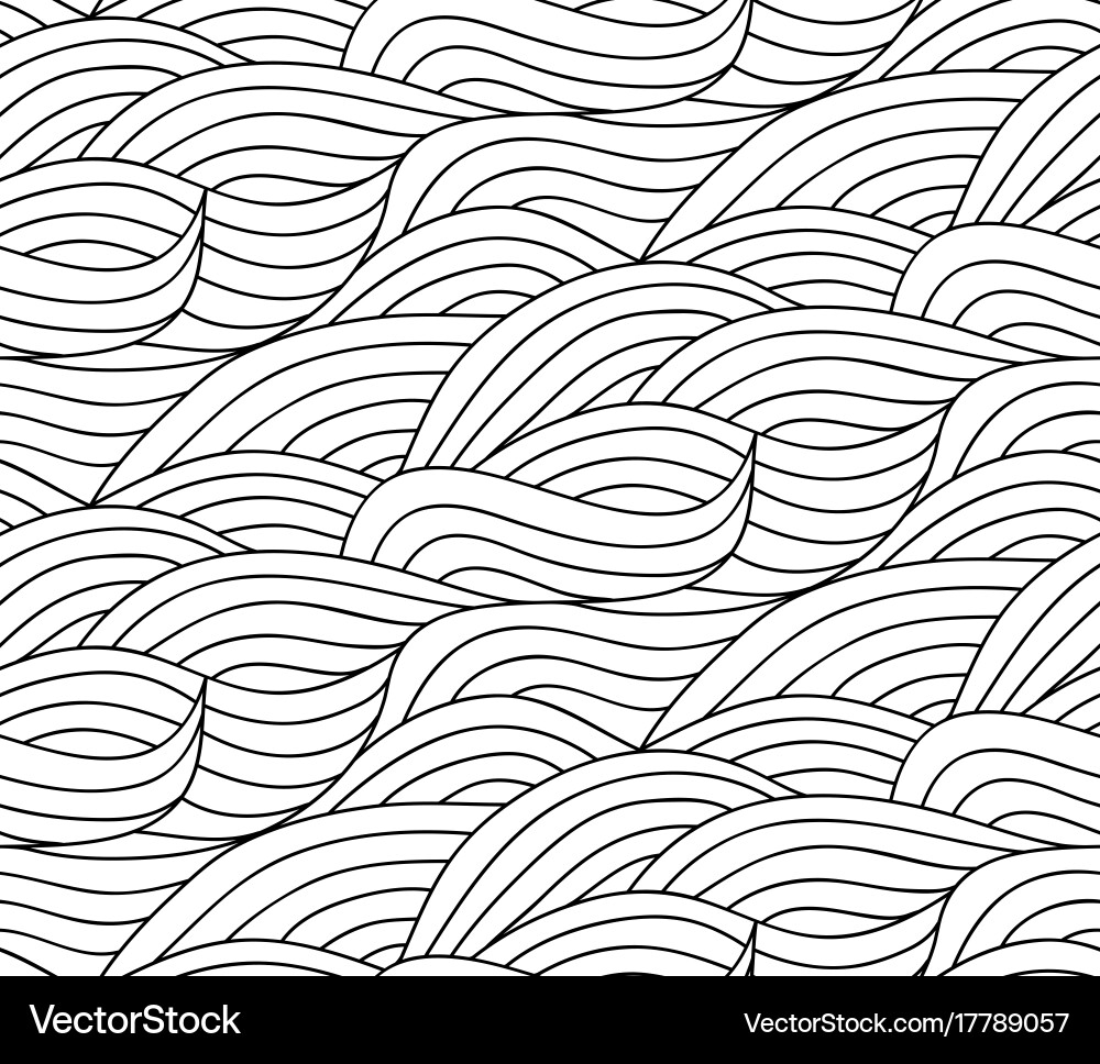 Abstract Line Wave Pattern vector image