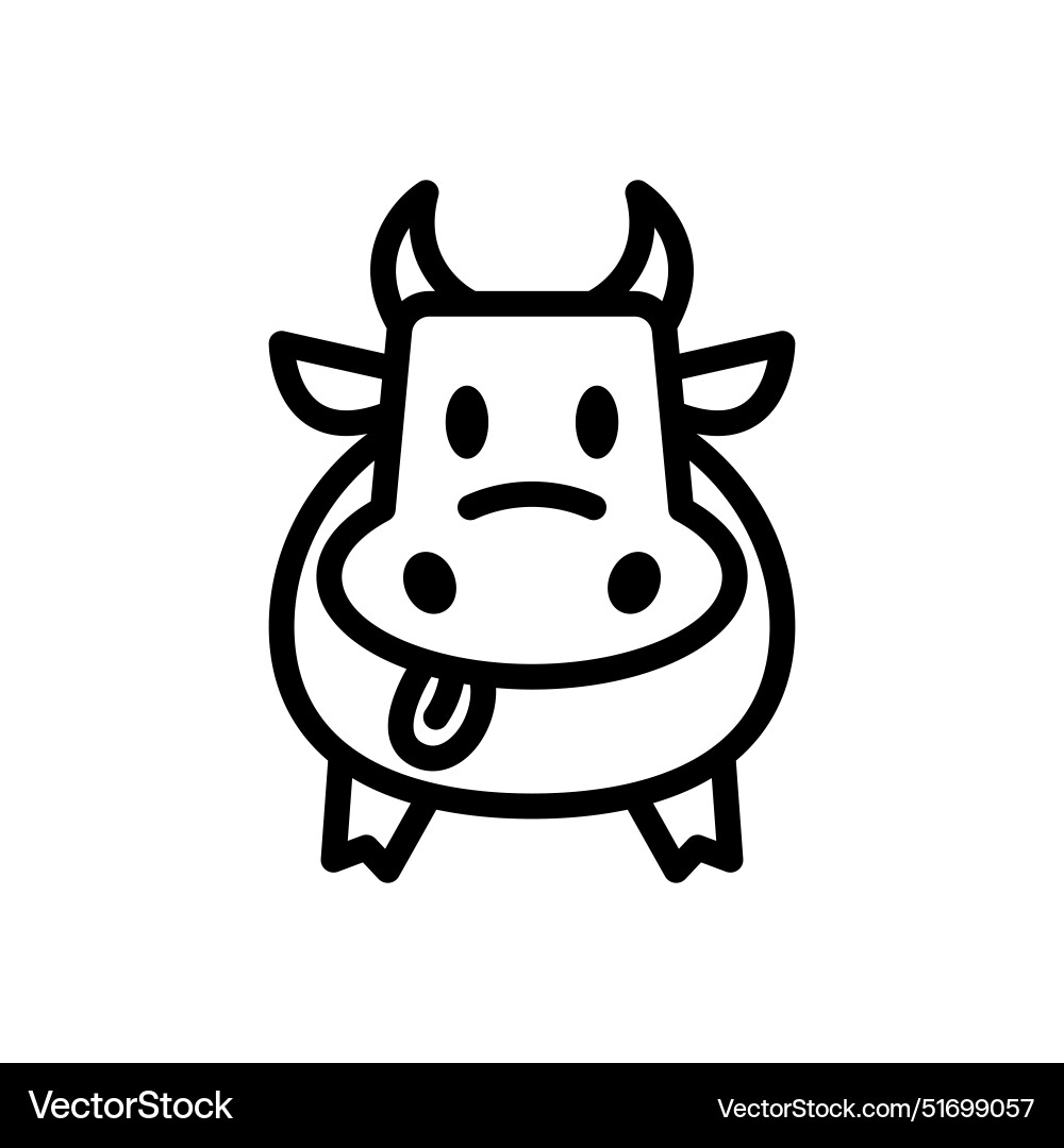 Kuh-Symbol oder Logo-Design isolierte Zeichensymbol Kuh-Symbol oder Logo-Design isolierte Zeichensymbol vektorbild