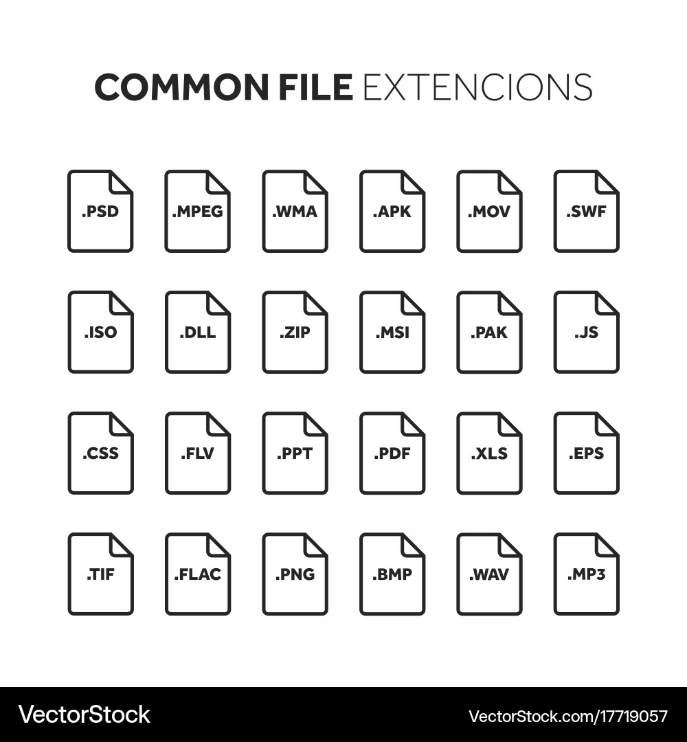 Lineoutline flat style icon set source code vector image