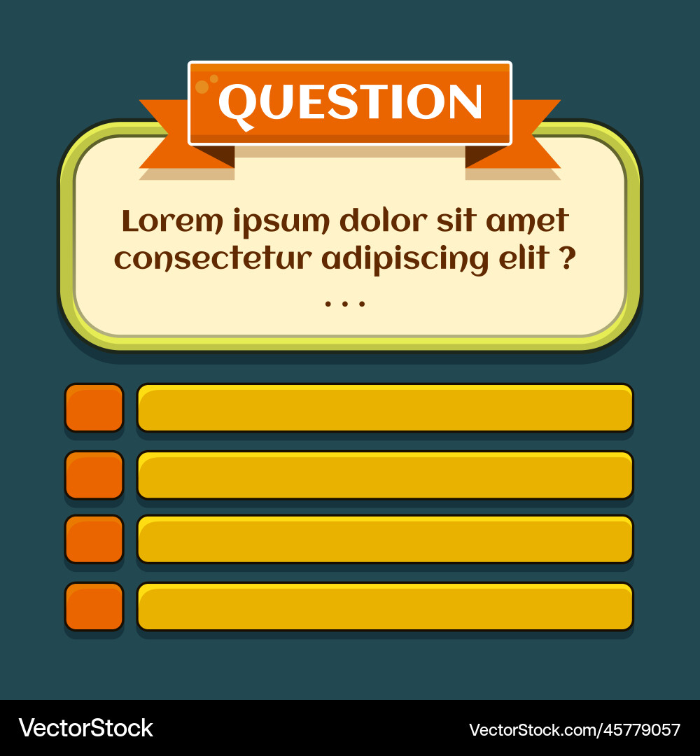 Quiz game background template this design use Quiz game background template this design use vector image
