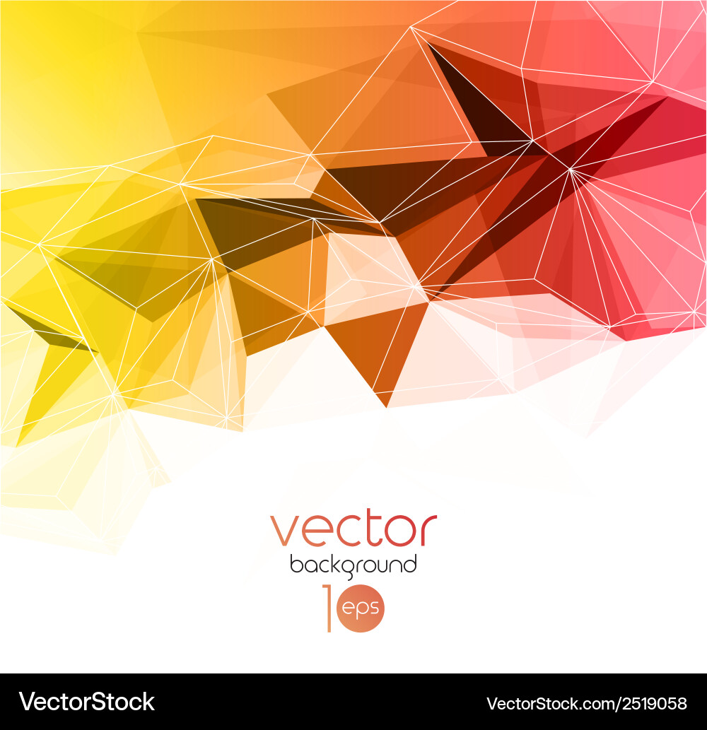 Abstract geometric background with triangle vector image
