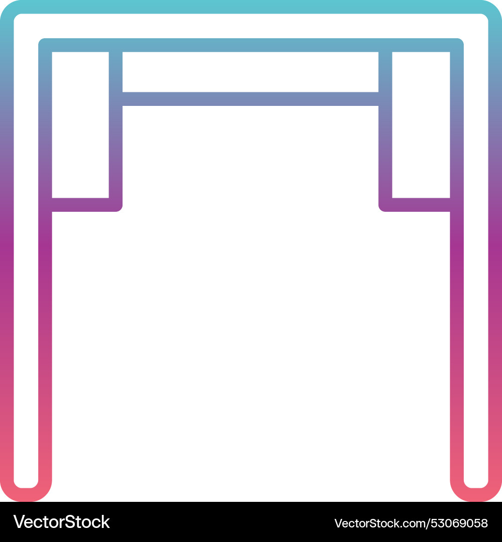Handbar line gradient design Vector Image