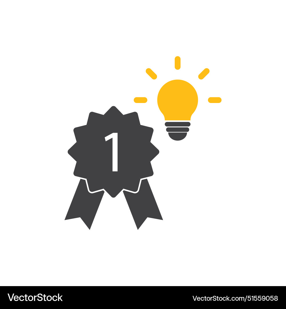 Idea icon flat design Idea icon flat design Vector Image