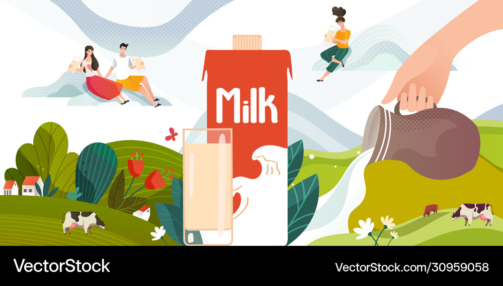 Milchshake Smoothie Sommergetränk auf grüne Wiese Milchshake Smoothie Sommergetränk auf grüne Wiese vektorbild