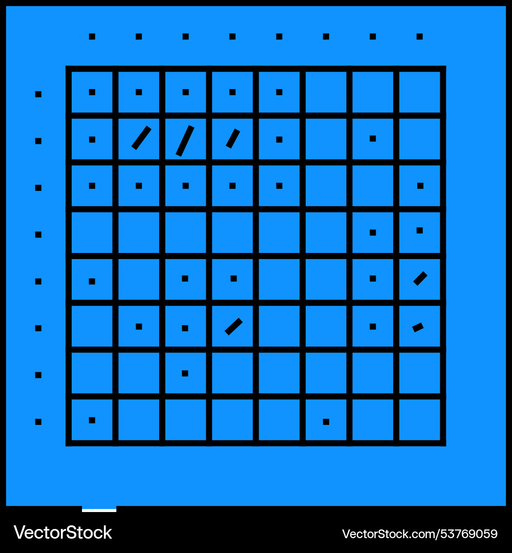 Battleship board game table icon color vector image