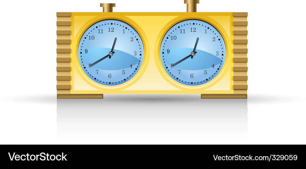 Chess clock Vector Image