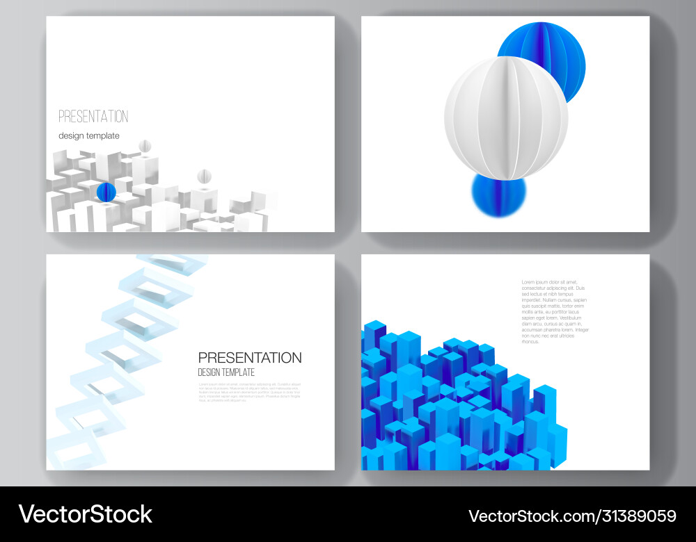 Layout presentation slides design vector image