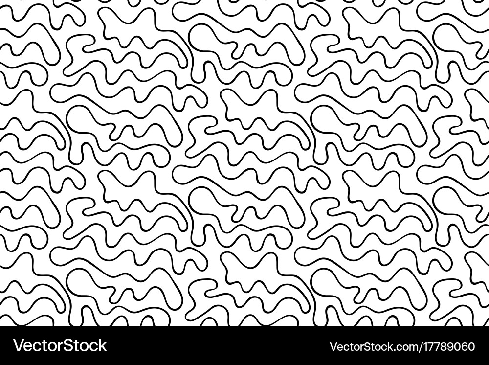 Abstract Line Pattern - Doodle Style vector image