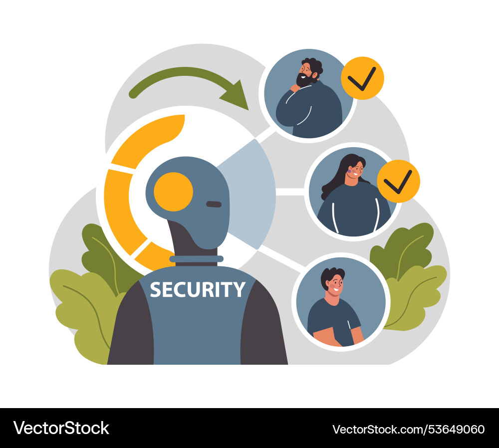 Cyber or web security set artificial intelligence Cyber or web security set artificial intelligence vector image