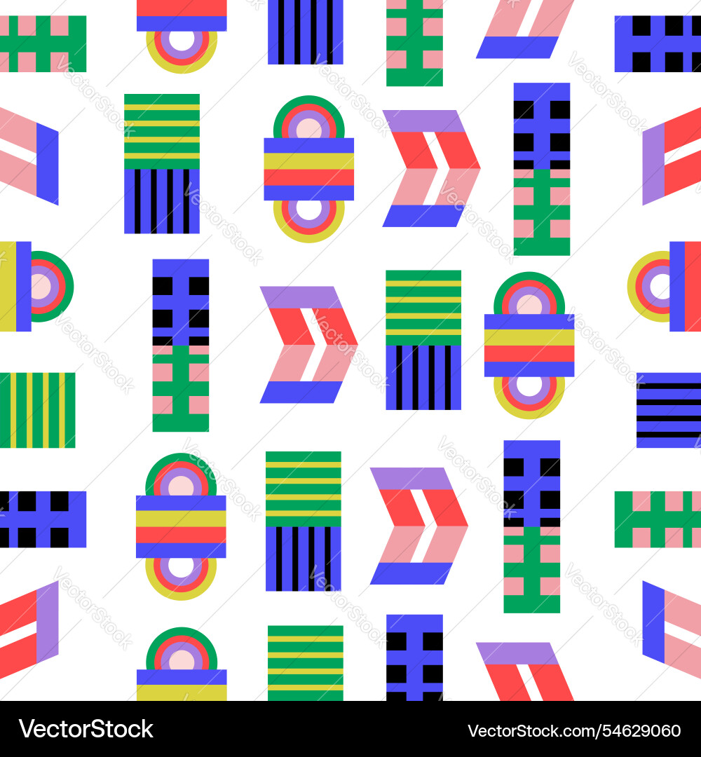 Seamless unique pattern creative background design Vector Image