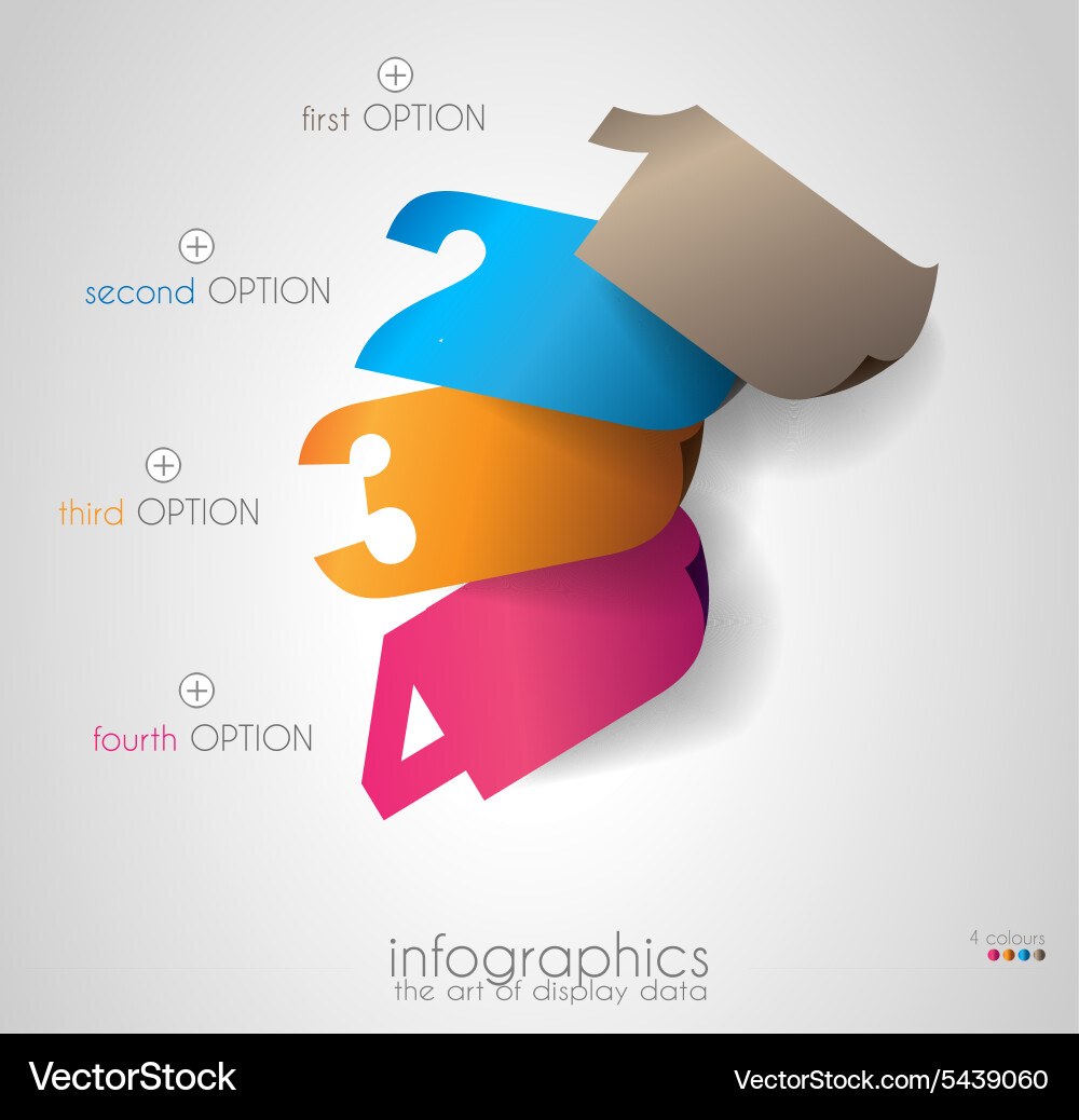 Timeline to display your data with infographic Vector Image