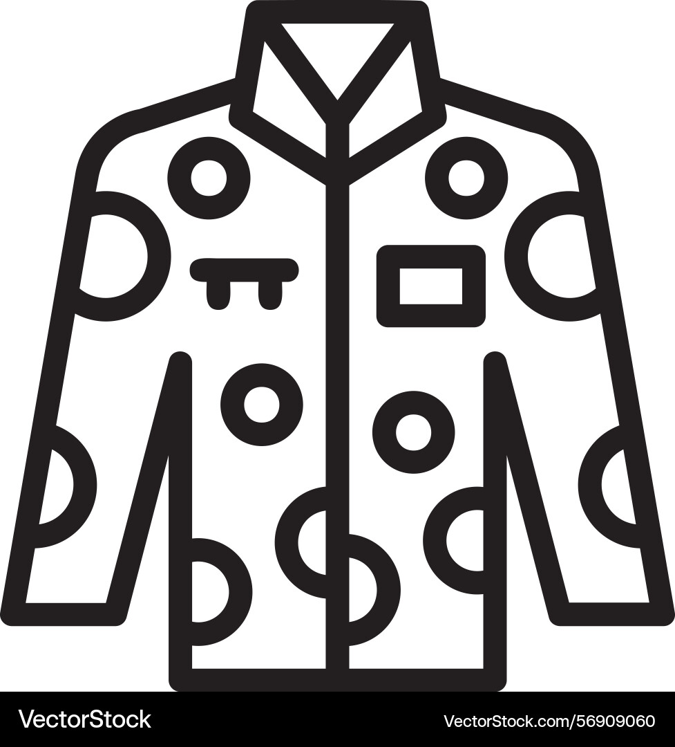 Uniform linear style icon design vector image