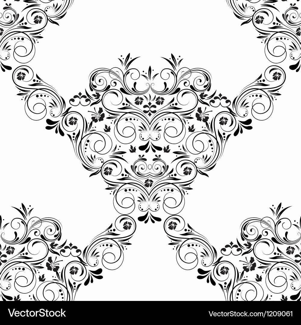 Damask seamless pattern Vector Image