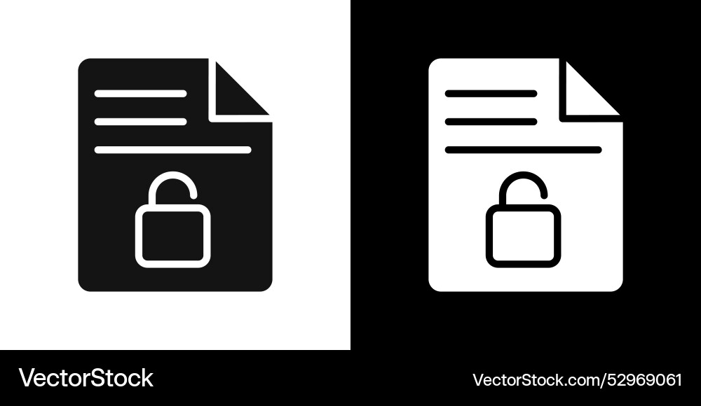 Files and folders security icon flat fill set vector image
