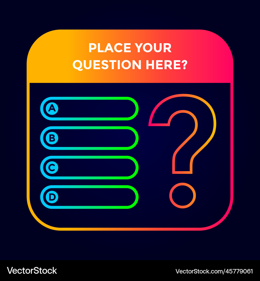 Quiz template background this design Quiz template background this design vector image