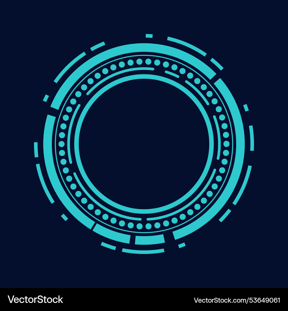 Sci fi Kreisrahmen moderne Benutzeroberfläche Element Sci fi Kreisrahmen moderne Benutzeroberfläche Element vektorbild
