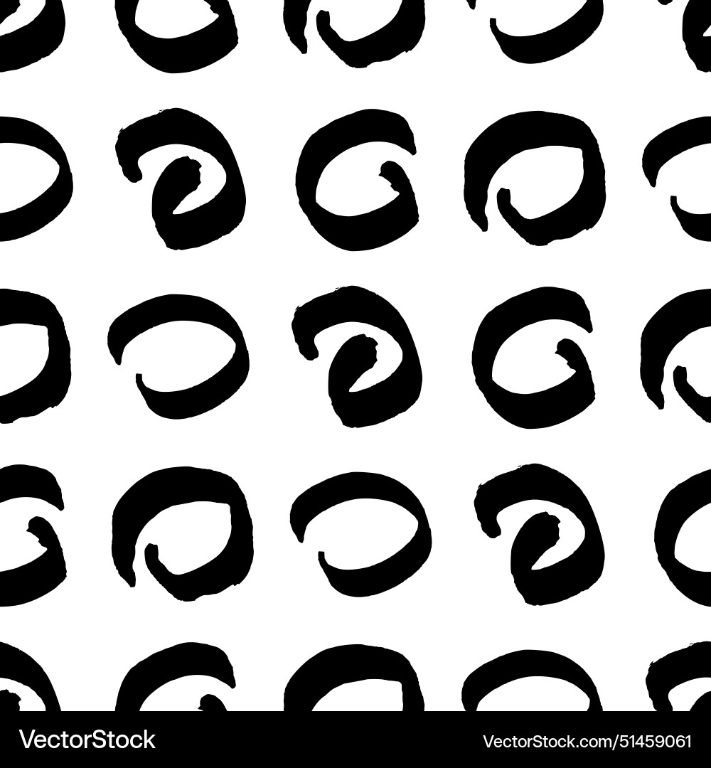 Seamless pattern with sketch circles shape Seamless pattern with sketch circles shape vector image