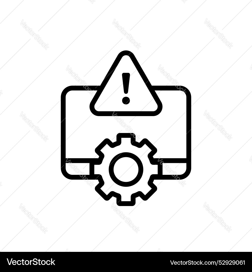 System error icon Vector Image