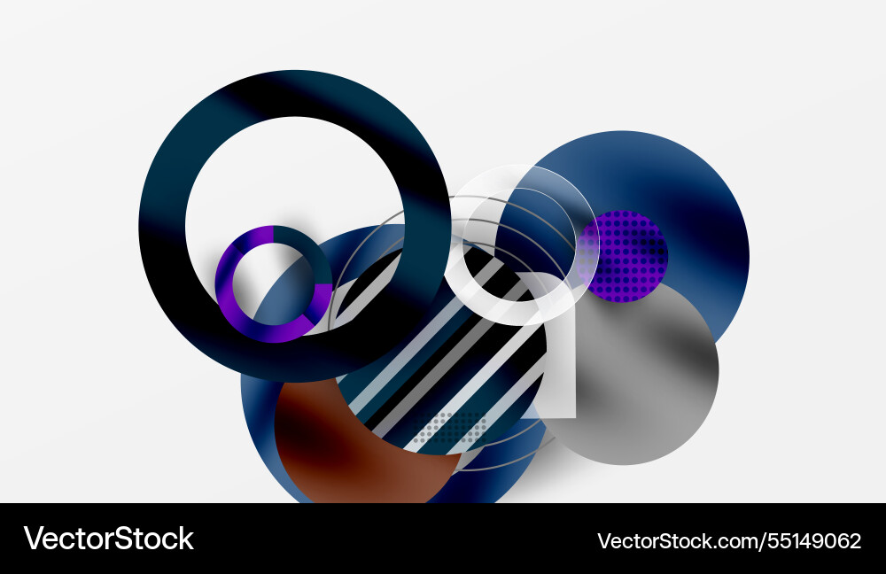 Abstract circle design with overlapping Abstract circle design with overlapping Vector Image
