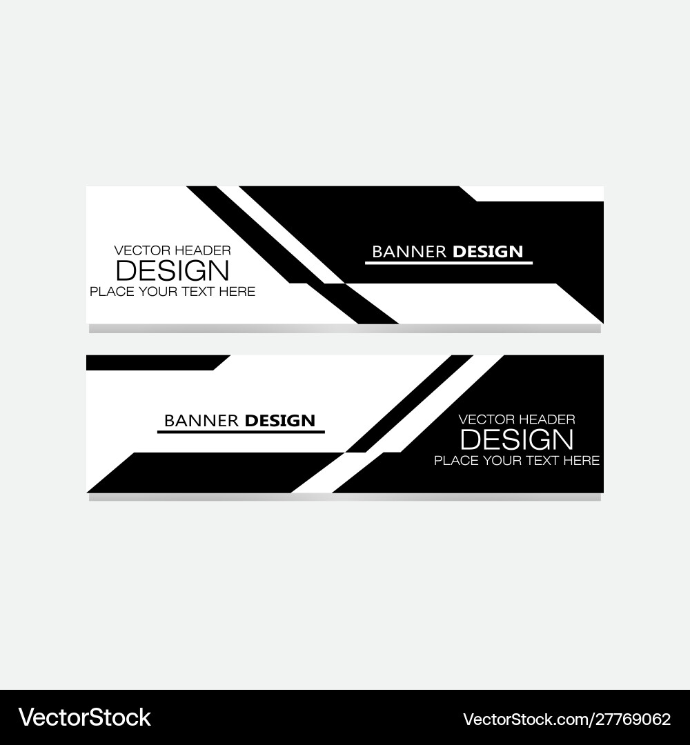 Abstract design banner web template elegant Vector Image