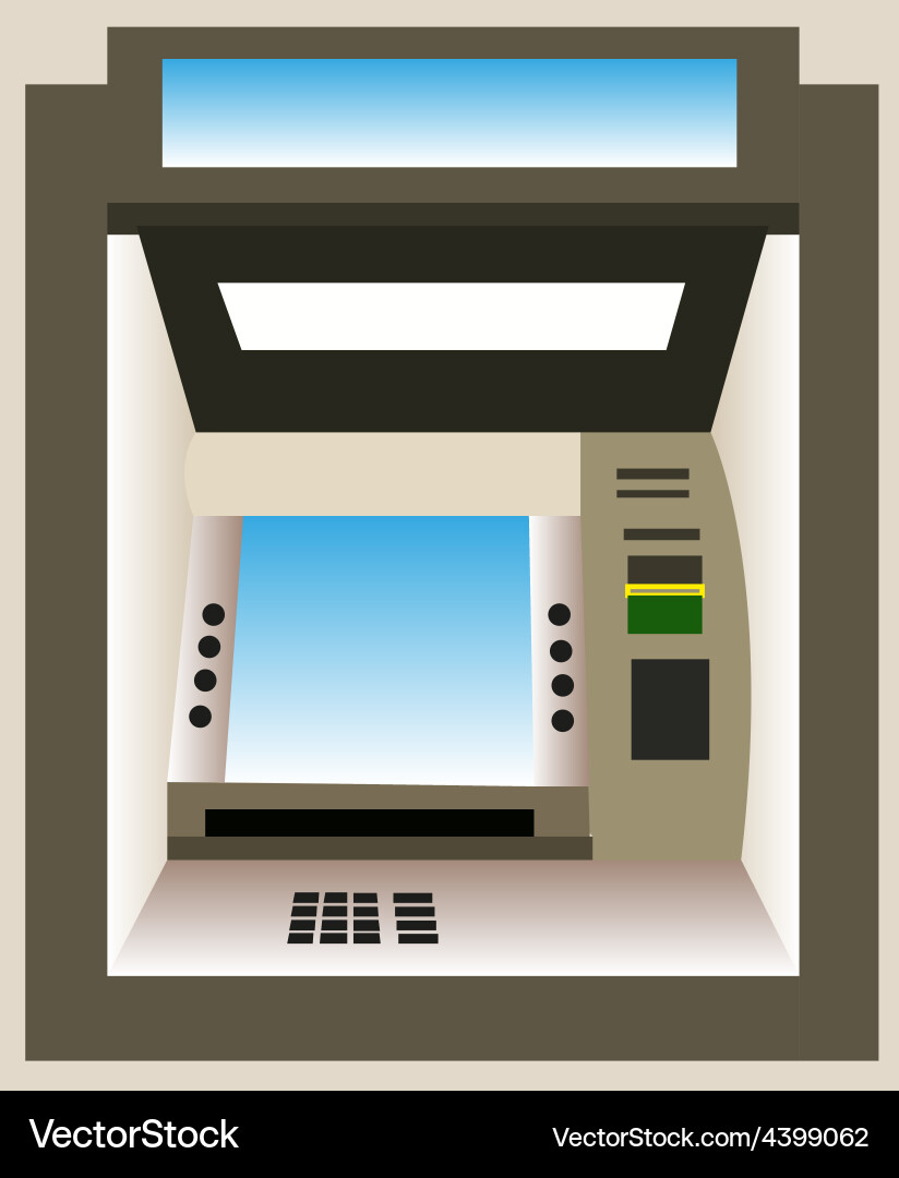 ATM Machine Concept Vector Image