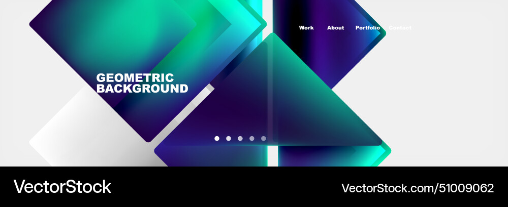 Azure and violet triangles create a geometric Azure and violet triangles create a geometric Vector Image