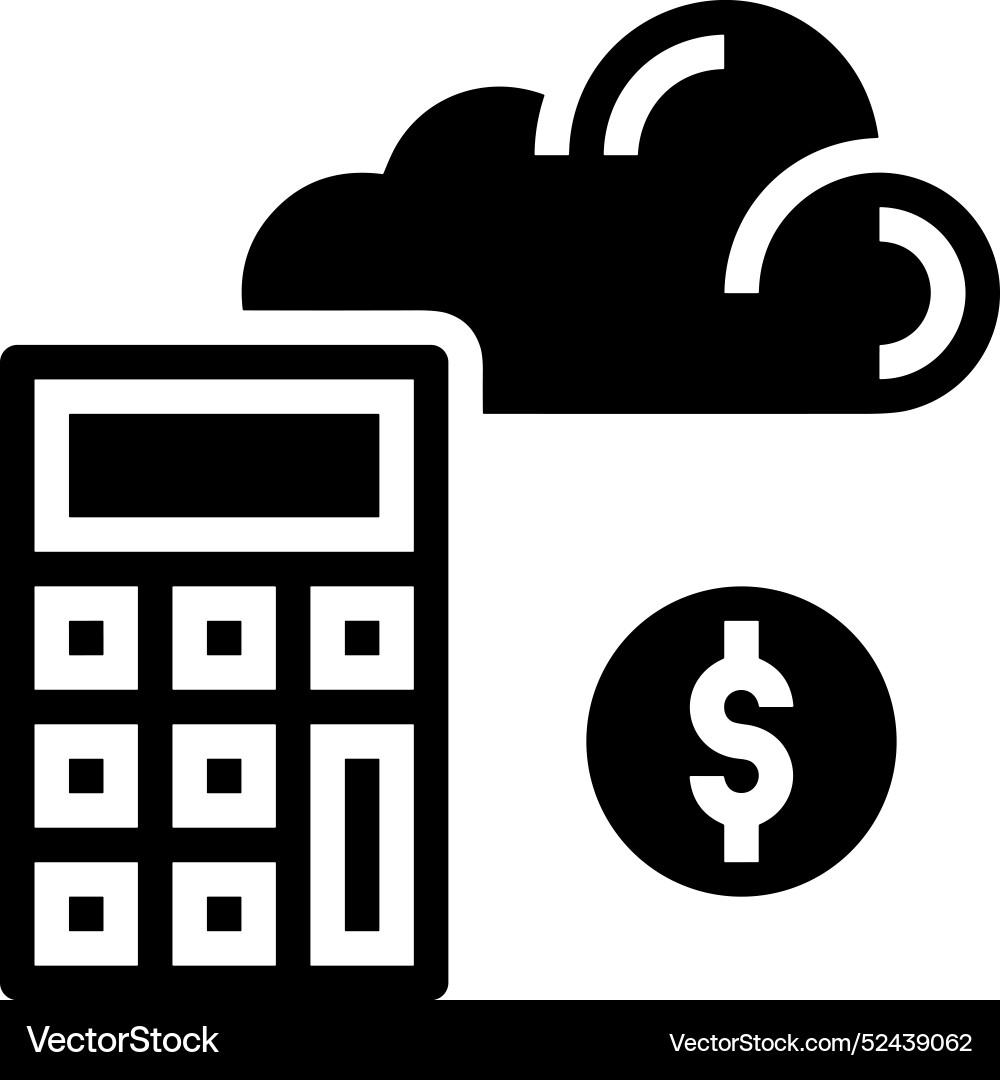 Cloud storage icon symbol image of the database Vector Image