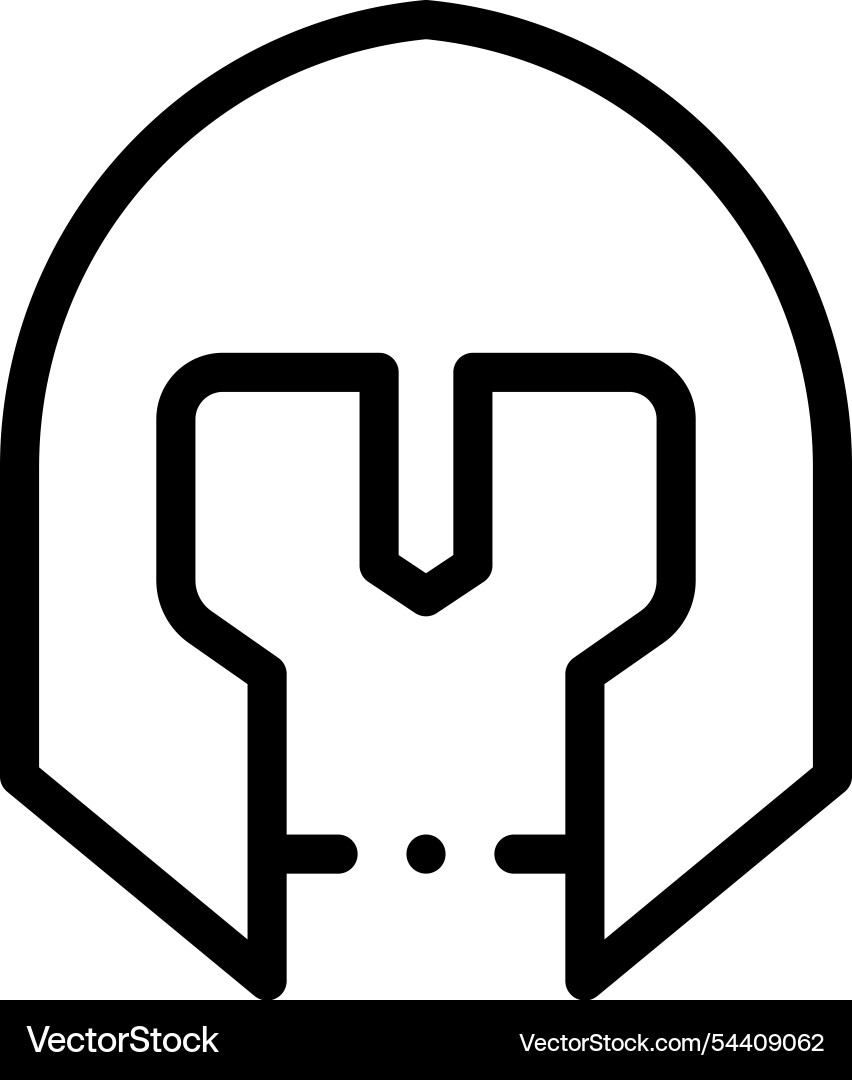Knight icon thin linear style design isolated Knight icon thin linear style design isolated vector image